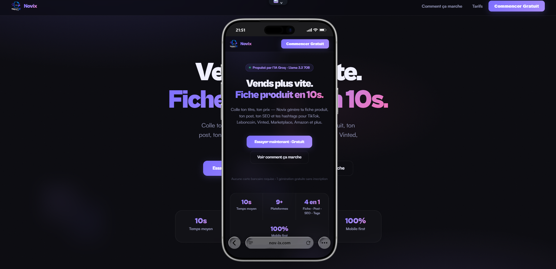 Capture d'une interface